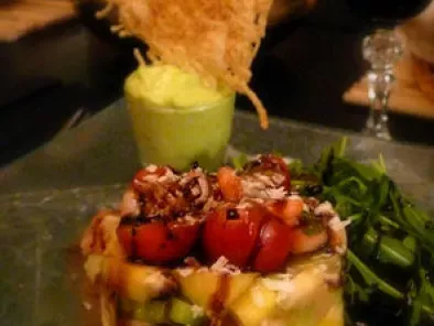 Salade Orchidée à la mangue et au gingembre, verrine d'avocat au coco... - photo 3