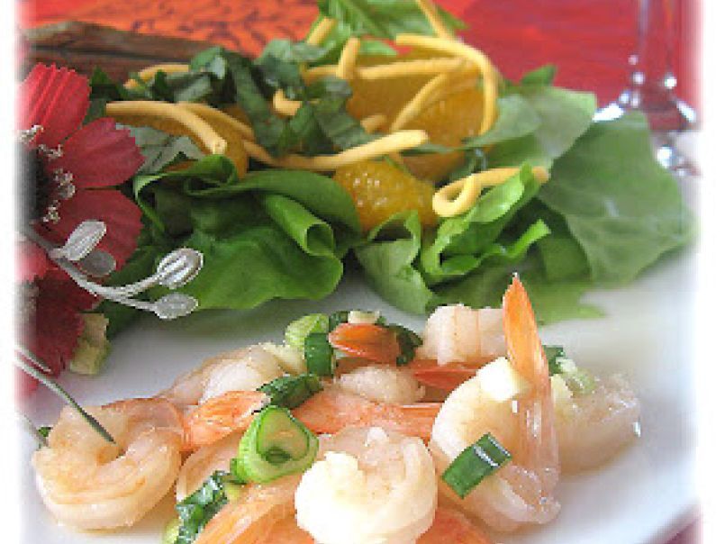 Salade thaï aux crevettes et aux mandarines, une belle idée pour la St-Valentin!, photo 2