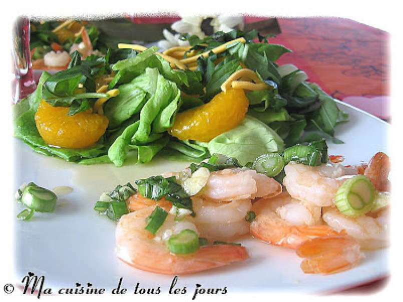 Salade thaï aux crevettes et aux mandarines, une belle idée pour la St-Valentin!, photo 3