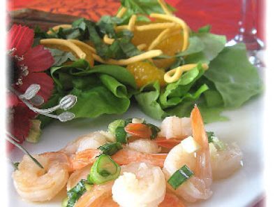 Salade thaï aux crevettes et aux mandarines, une belle idée pour la St-Valentin!, photo 2