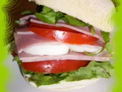Sandwich crudités-jambon...
