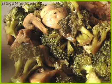 Sauté de brocoli et de champignons