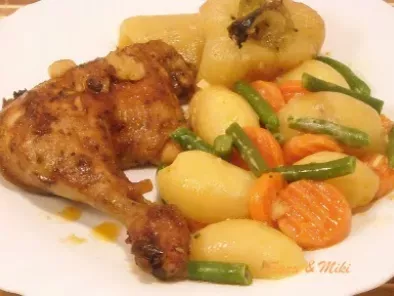 Sauté de cuisses de poulet et de légumes