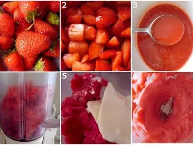 Sorbet fraise sans sorbetière