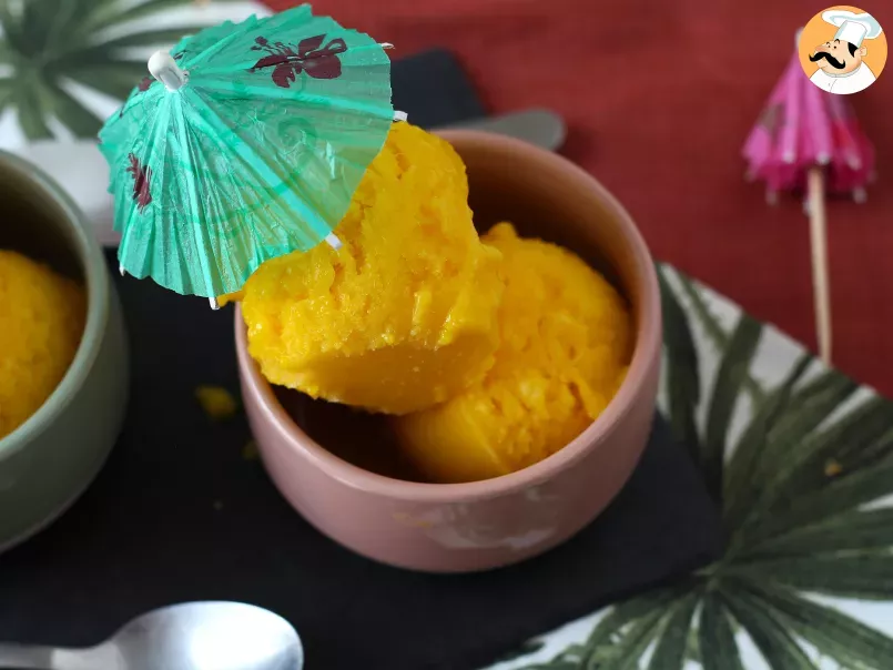 Sorbet mangue citron vert avec seulement 3 ingrédients et prêt à déguster en 5 minutes! - photo 4