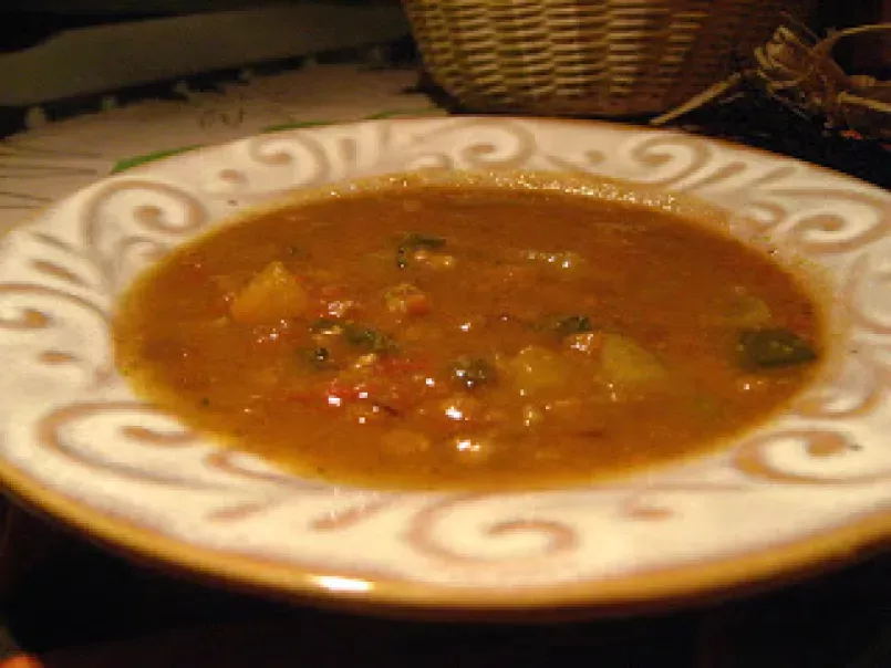 Soupe de lentilles aux légumes et à la citrouille - photo 4