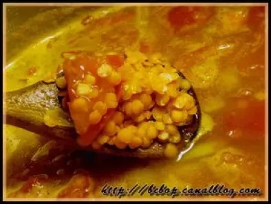 Soupe de lentilles corail et tomates au curry - photo 4