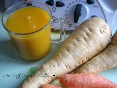 Soupe de panais et carottes à la coriandre