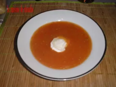 Soupe de tomate à la chèvre