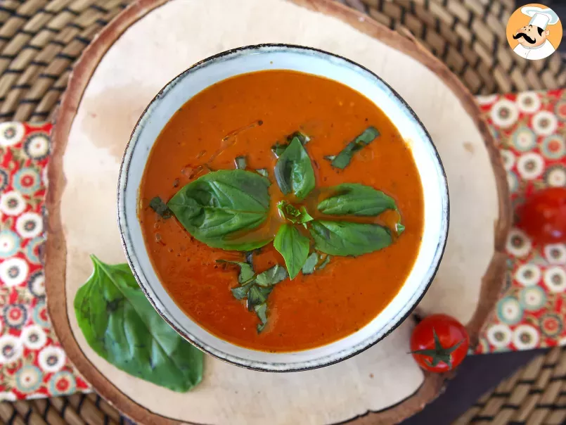 Soupe de tomates et basilic - photo 3