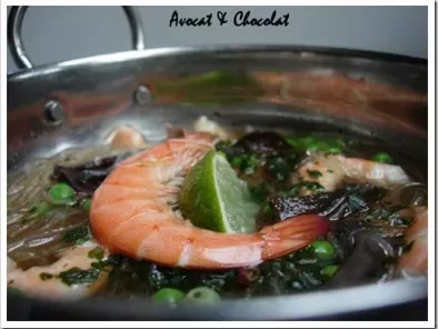 Soupe express aux crevettes, petits pois, champignons noirs & vermicelles de riz chinois - photo 2