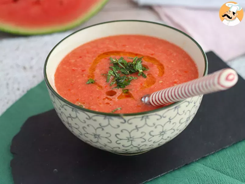 Soupe froide à la pastèque et à la tomate - photo 2