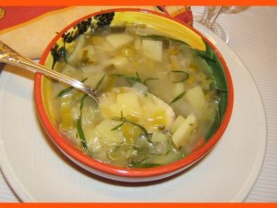 Soupe poireaux - pommes de terre (presque) traditionnelle