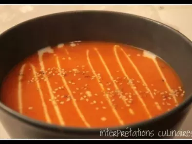 Soupe poivron-rouge & gingembre