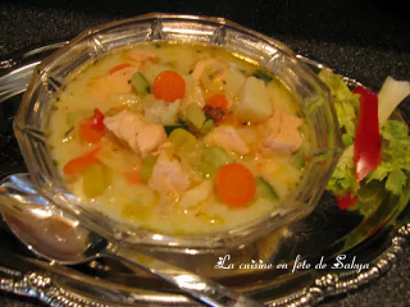 Soupe repas aux poissons et légumes - photo 2