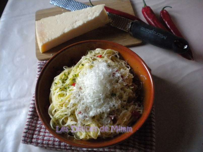 Spaghetti aglio e olio (Spaghetti à l’ail et à l’huile) - photo 5