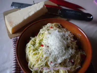 Spaghetti aglio e olio (Spaghetti à l’ail et à l’huile) - photo 3