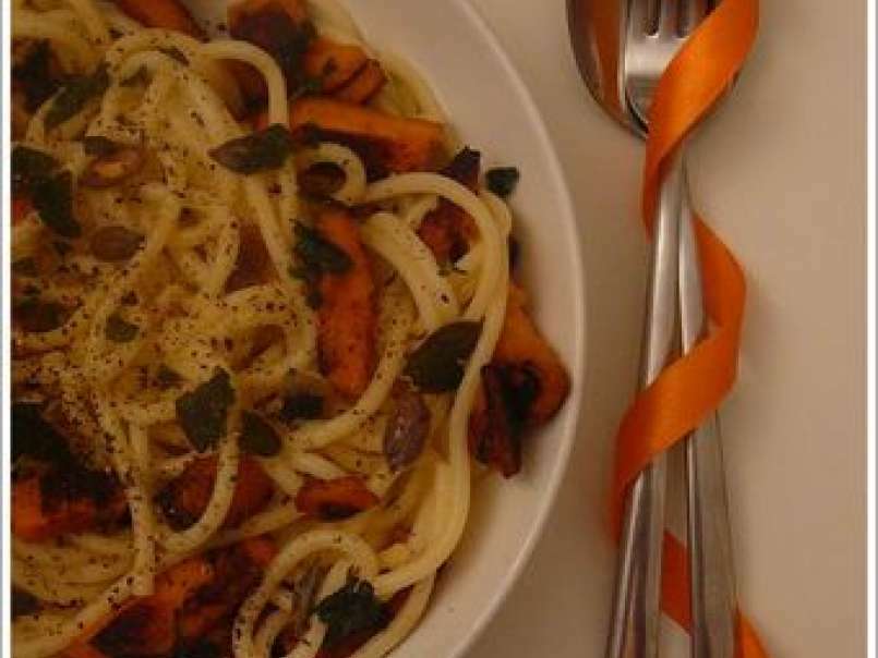 Spaghetti au potimarron & à la sauge croustillante - photo 3