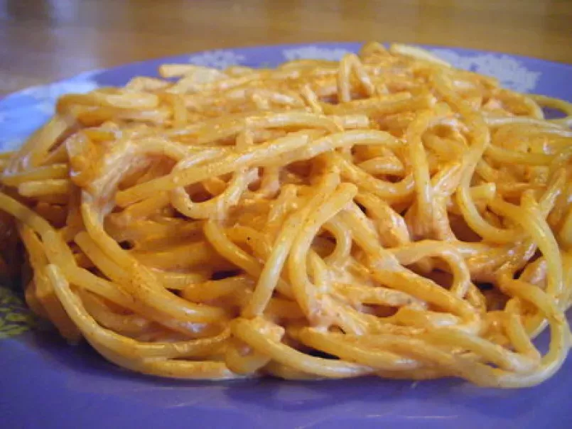 Spaghetti sauce crémeuse au paprika. - photo 2