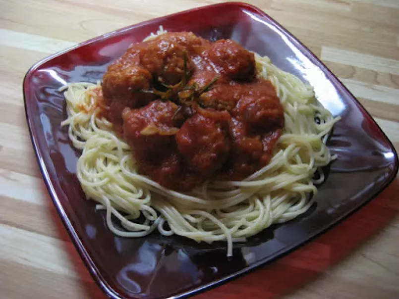Spaghettinis sauce aux boulettes à la sicilienne - photo 2