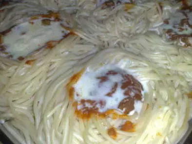 Spaghettis à la Bolognaise et à la crème de fromage - photo 2