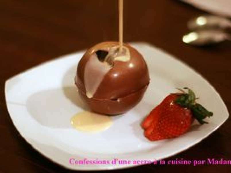 Sphère chocolat-caramel, ou le dessert surprise! - photo 3