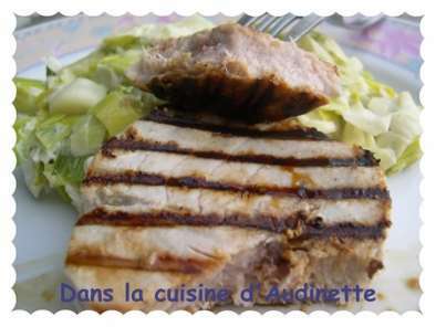 Steak de thon aux épices aphrodisiaques (souvenir de l'Ile Maurice)