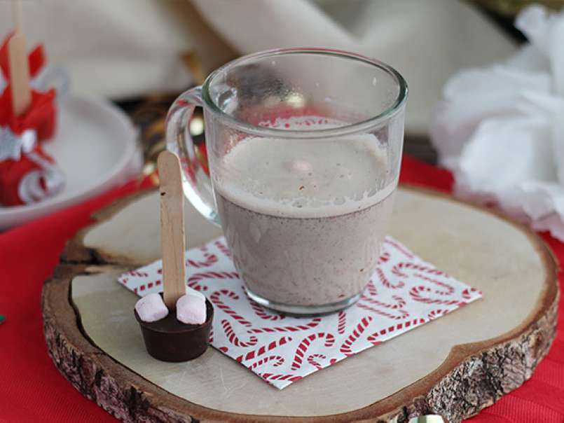 Sucettes pour chocolat chaud: chocolat noir + marshmallow - photo 3