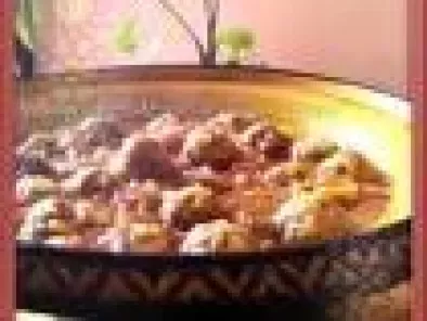Tajine: Boulettes de kefta au riz (viande hachée)