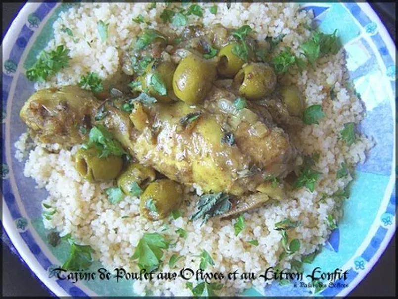 Tajine de poulet aux olives et citron confits ... - photo 2