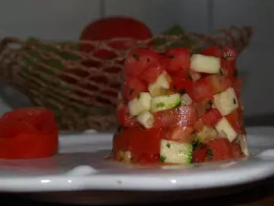 tartare de tomate et courgettes light