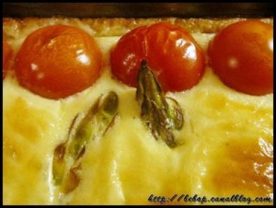 Tarte aux asperges et tomates cerise - photo 3