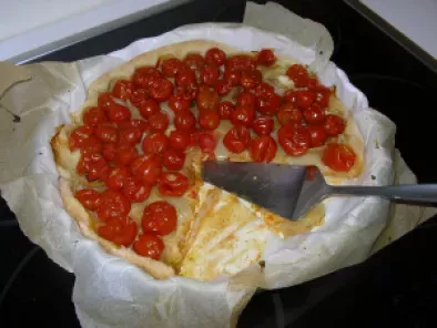 Tarte aux tomates cerises (sans moutarde !)