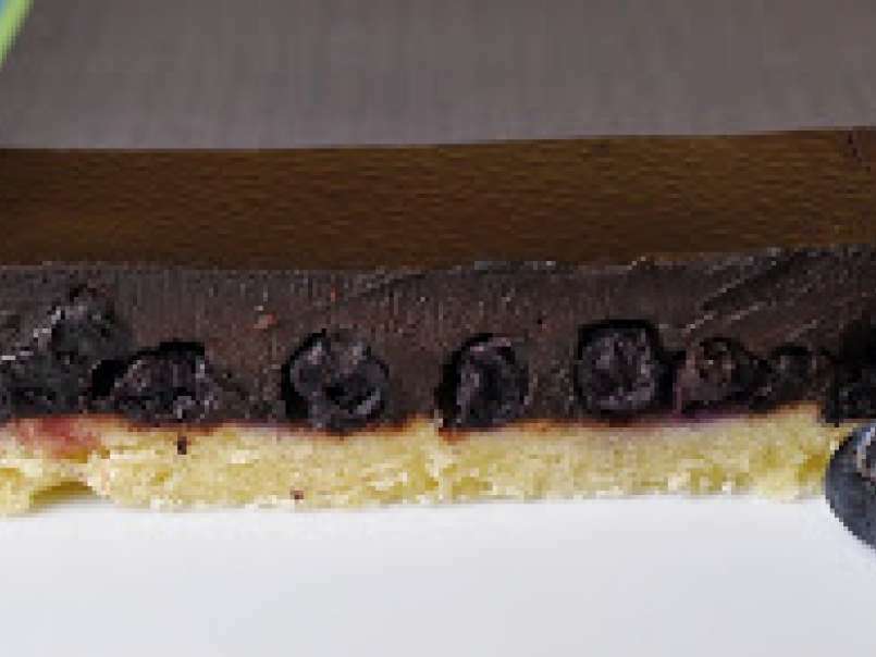 Tarte chocolat et myrtilles ( bleuets) - photo 2