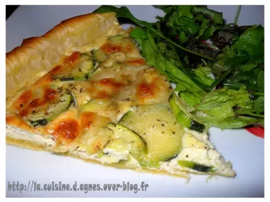 Tarte courgette aux 3 fromages
