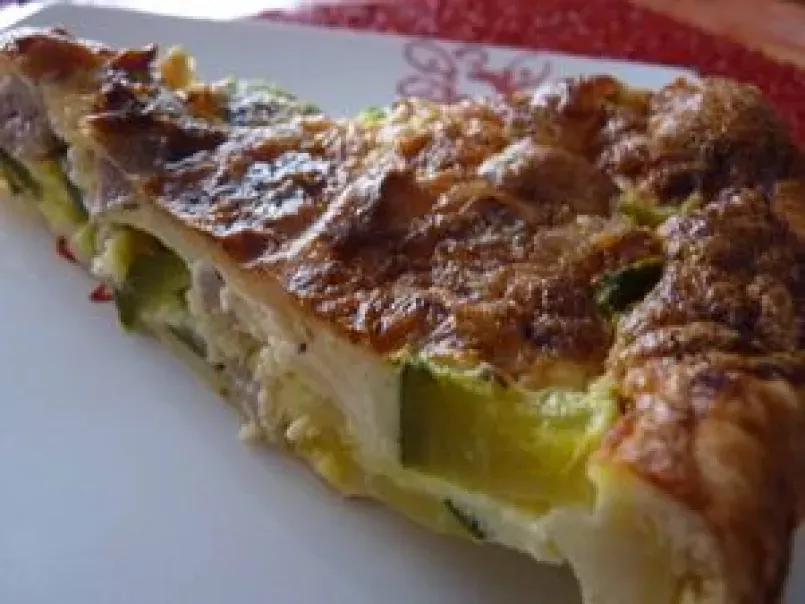 Tarte courgettes-poulet-munster - photo 2
