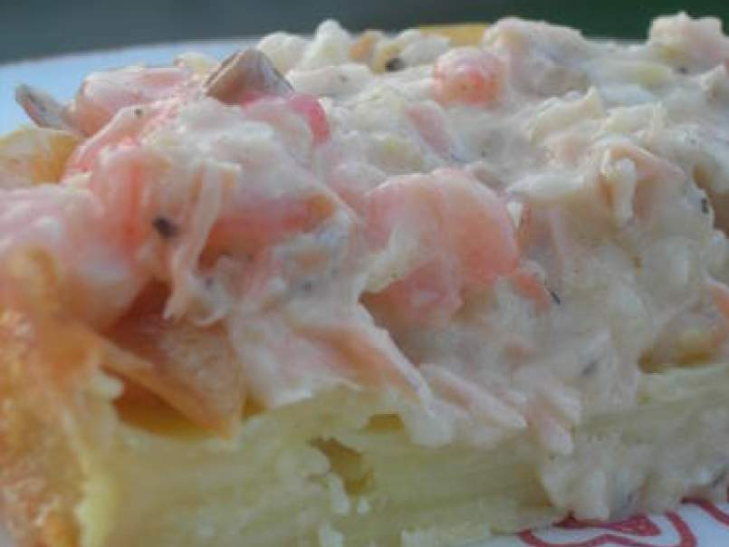 Tarte de pommes de terre aux fruits de mer, ou pâte de patates et patatales - photo 2