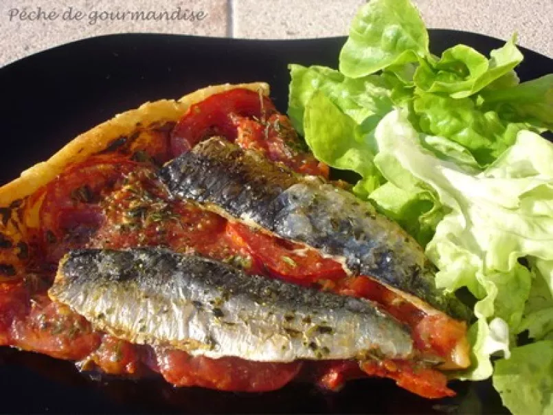 Tarte fine aux tomates et aux filet de sardines fraîches - photo 3