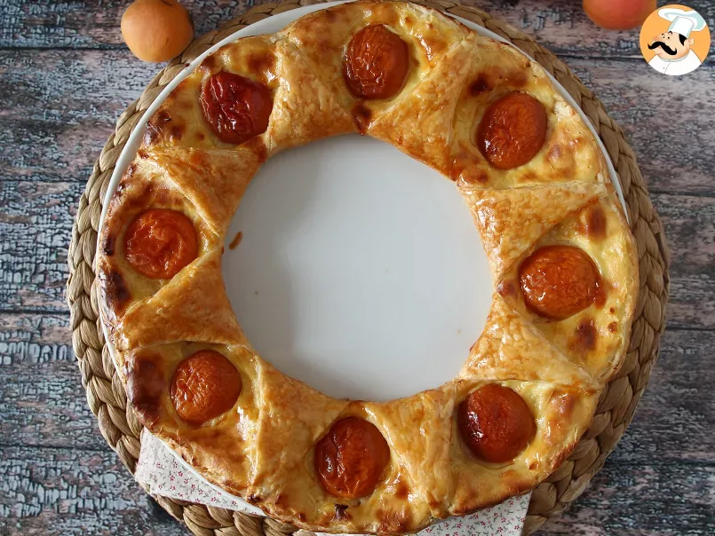 Tarte oranaise - Pâte feuilletée, crème pâtissière et abricots - photo 5