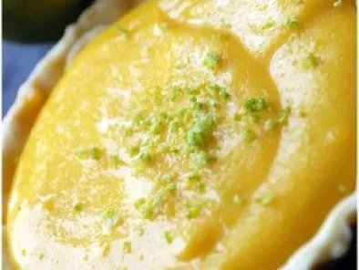Tartelettes de cupidon : mango curd, citron vert et gingembre
