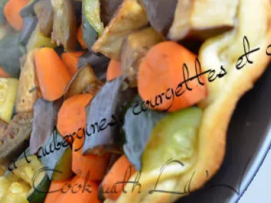 Tatin d'aubergines, courgettes et carottes