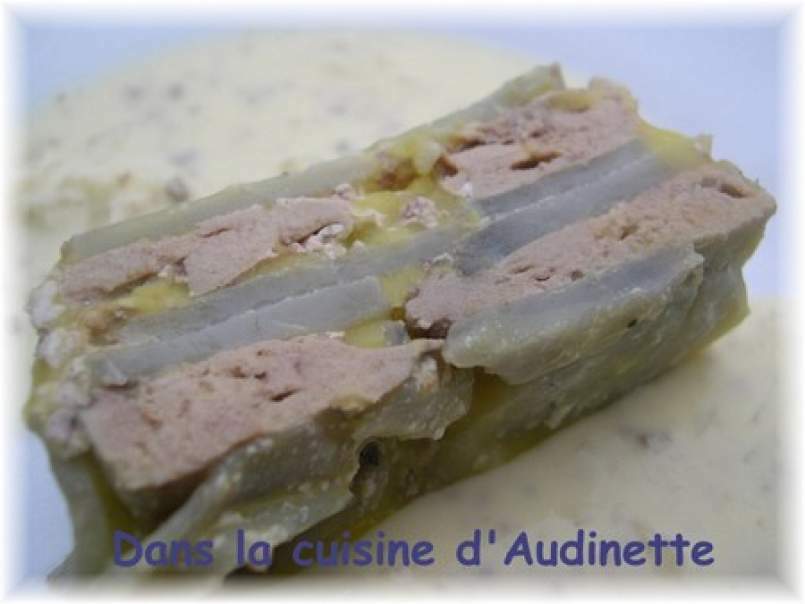 Terrine de foie gras aux topinambours