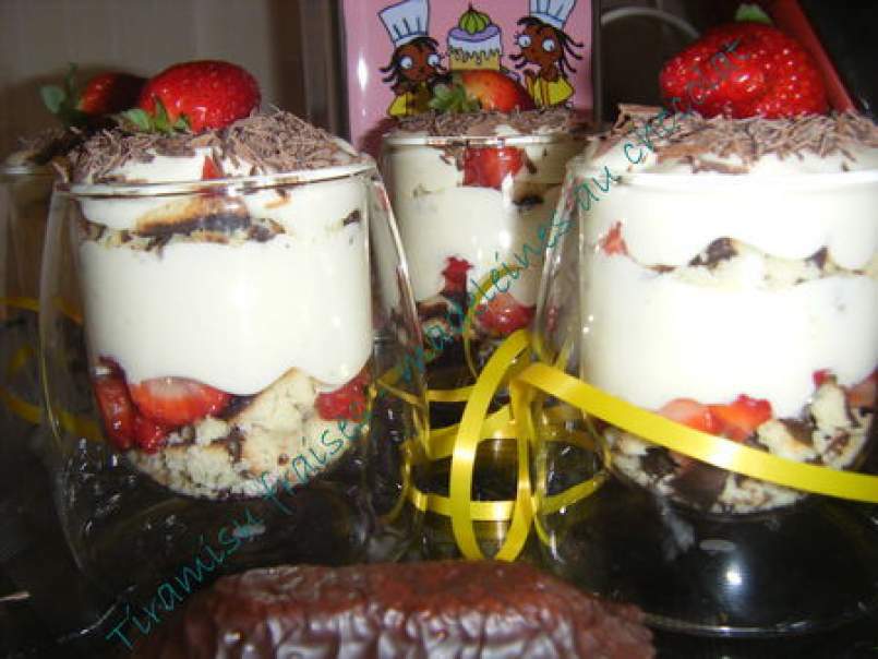 Tiramisu aux fraises et madeleines au chocolat - photo 4