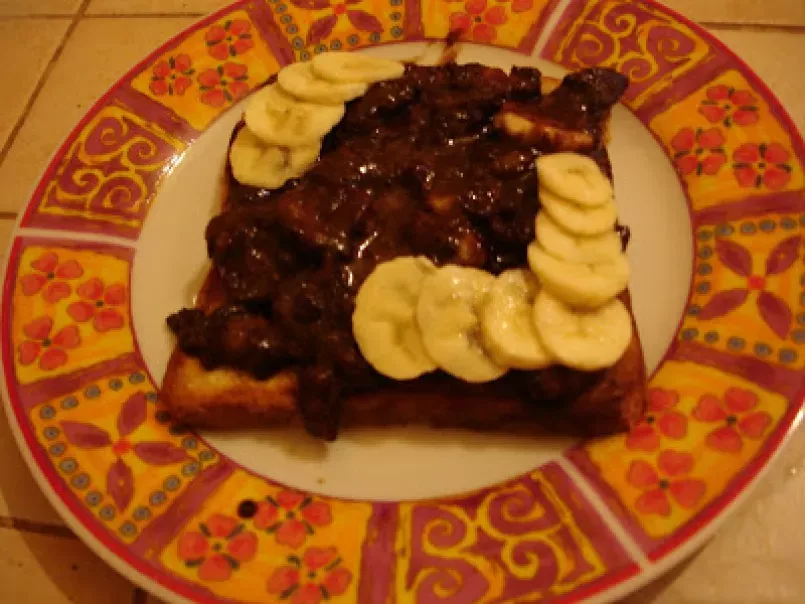 Toast poêlé Banane et choco-noisette. - photo 2