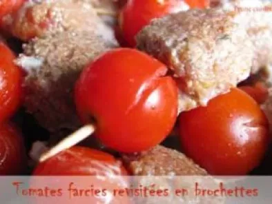 Tomates farcies revisitées en brochettes