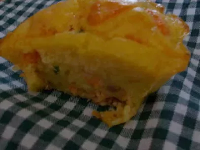Trio de muffins :saumon fumé-persil/poivrons-thon-origan/blanc de poulet-fromage - photo 2
