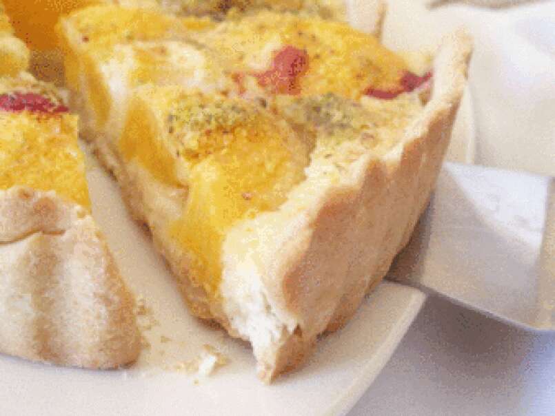 Un Amour de tarte aux pêches, crème d'amandes à l'eau de rose - photo 2