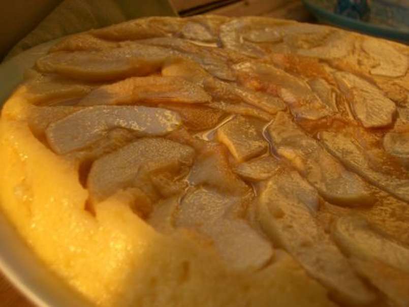 Un délice de mousse vanille à la pomme caramélisée. - photo 2