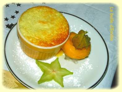 Un délicieux dessert aérien... Soufflé au citron vert et son sorbet mangue