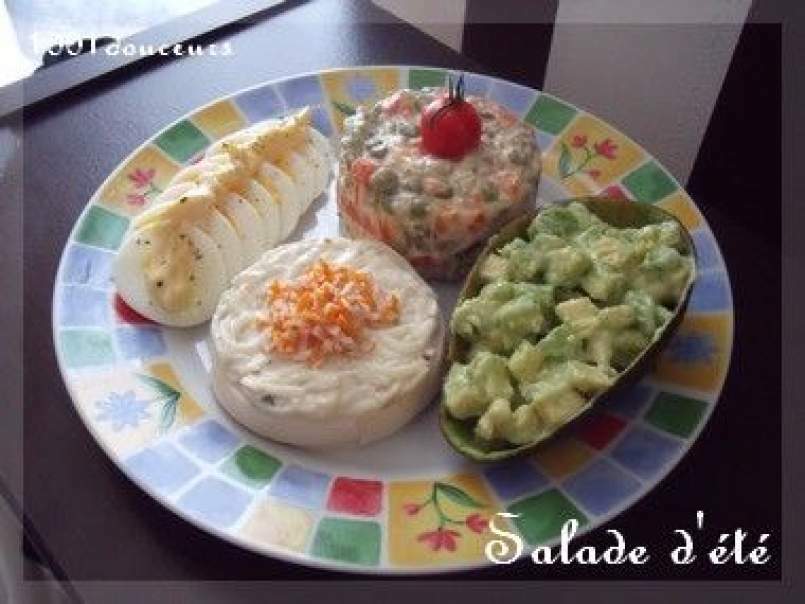 Une salade bien coloré pour un été ensoleillé!